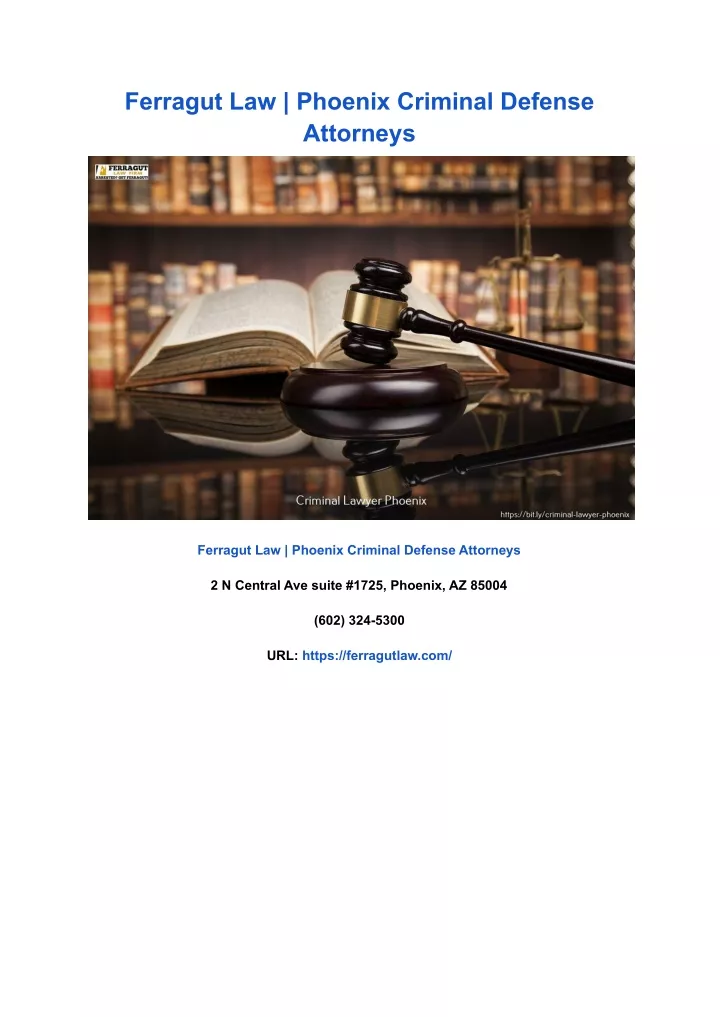 ferragut law phoenix criminal defense attorneys