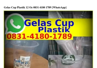 Gelas Cup Plastik 12 Oz O8ᣮl-ㄐl8O-l789{WhatsApp}