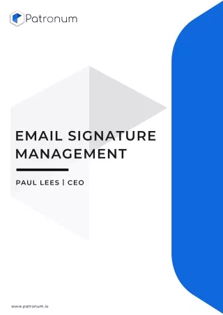 email signature management