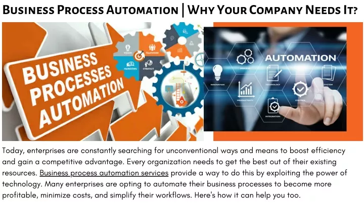 business process automation why your company