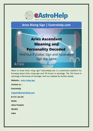 aries rising sign eastrohelp com