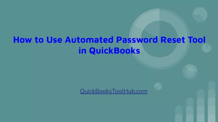 how to use automated password reset tool