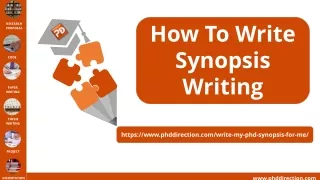 how to write synopsis writing