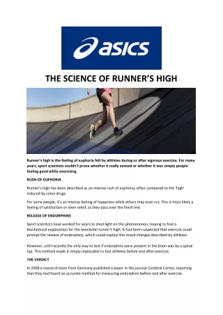 the science of runner s high