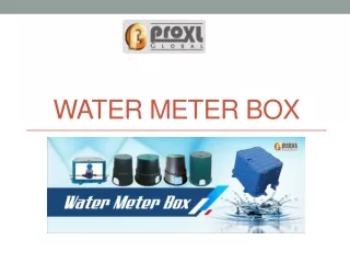 water meter box