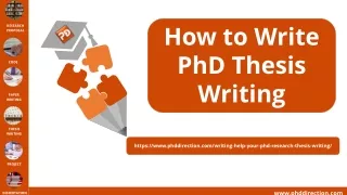 how to write phd thesis writing