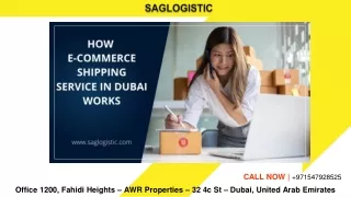 How eCommerce Shipping Service in Dubai Works