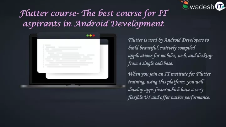 flutter course the best course for it aspirants