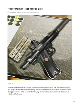 ruger mark iv tactical for sale