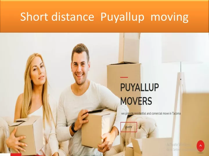 short distance puyallup moving
