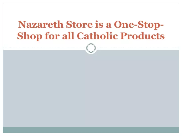 nazareth store is a one stop shop for all catholic products
