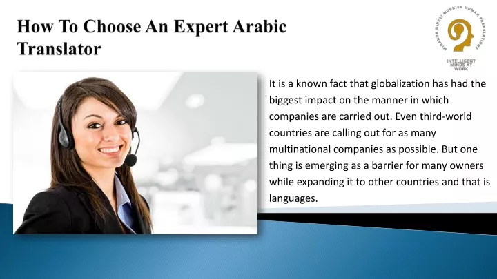 how to choose an expert arabic translator