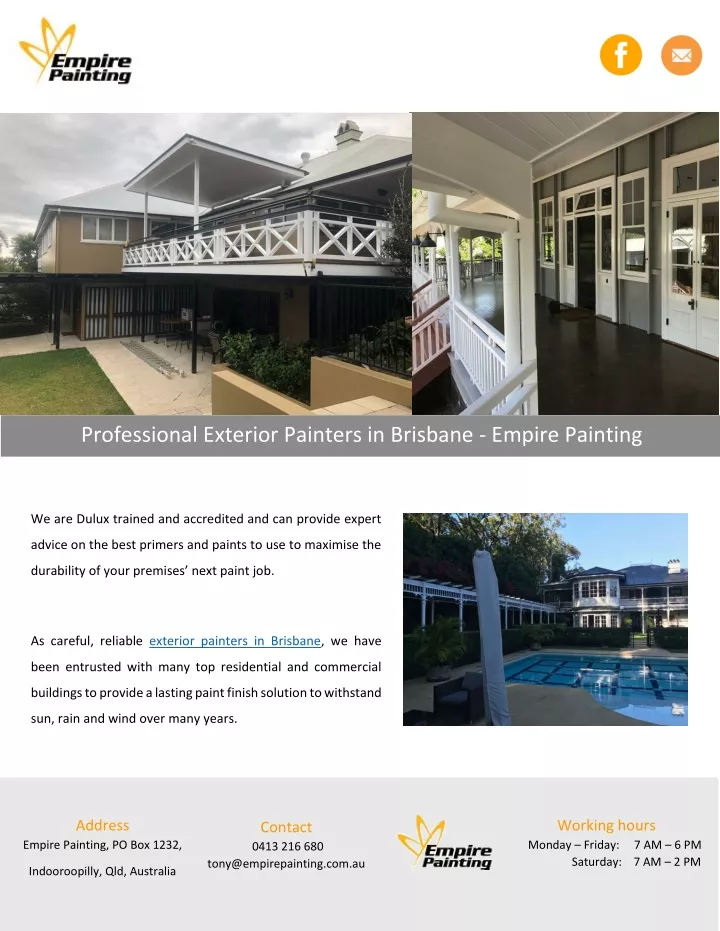 professional exterior painters in brisbane empire