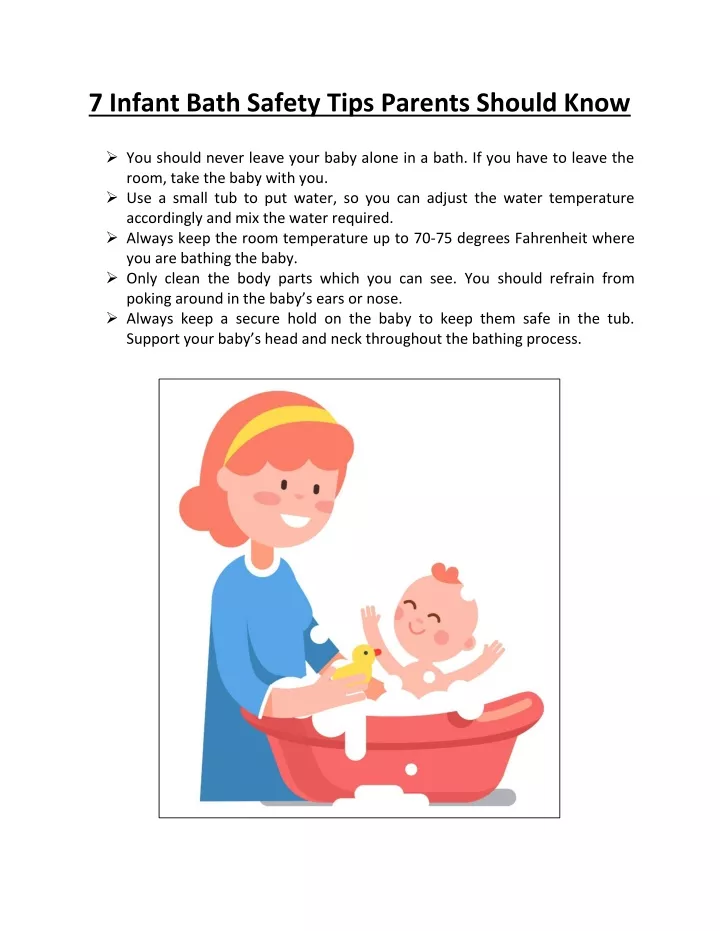 7 infant bath safety tips parents should know