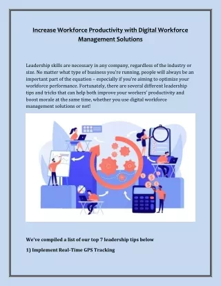 increase workforce productivity with digital
