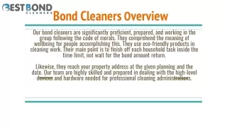 Best Bond Cleaners | End Of The Lease Cleaning