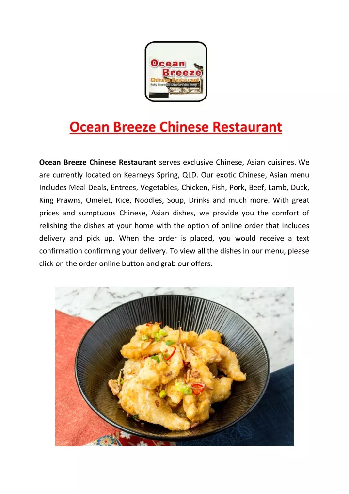 ocean breeze chinese restaurant ocean breeze