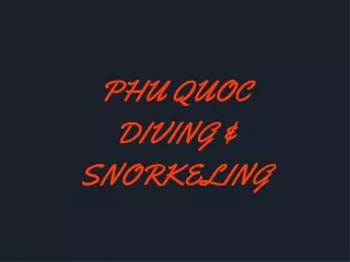 phu quoc diving snorkeling