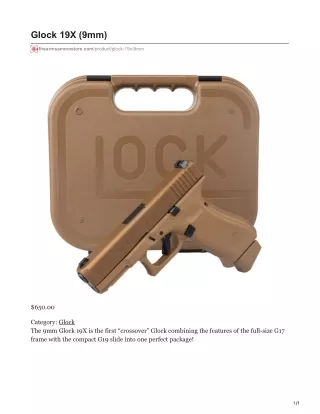 glock 19x 9mm
