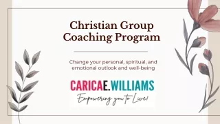 christian group coaching program