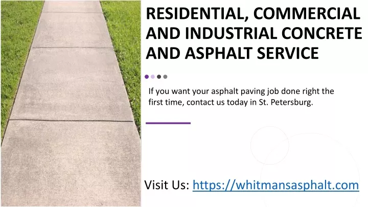 residential commercial and industrial concrete and asphalt service