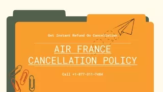 Air France 24 Hour Cancellation Policy