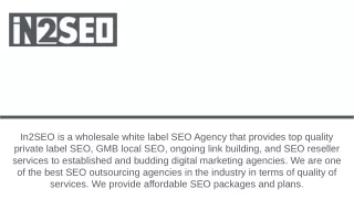 in2seo is a wholesale white label seo agency that