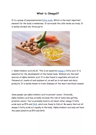 what is omega3