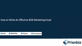How to Write An Effective B2B Marketing Email