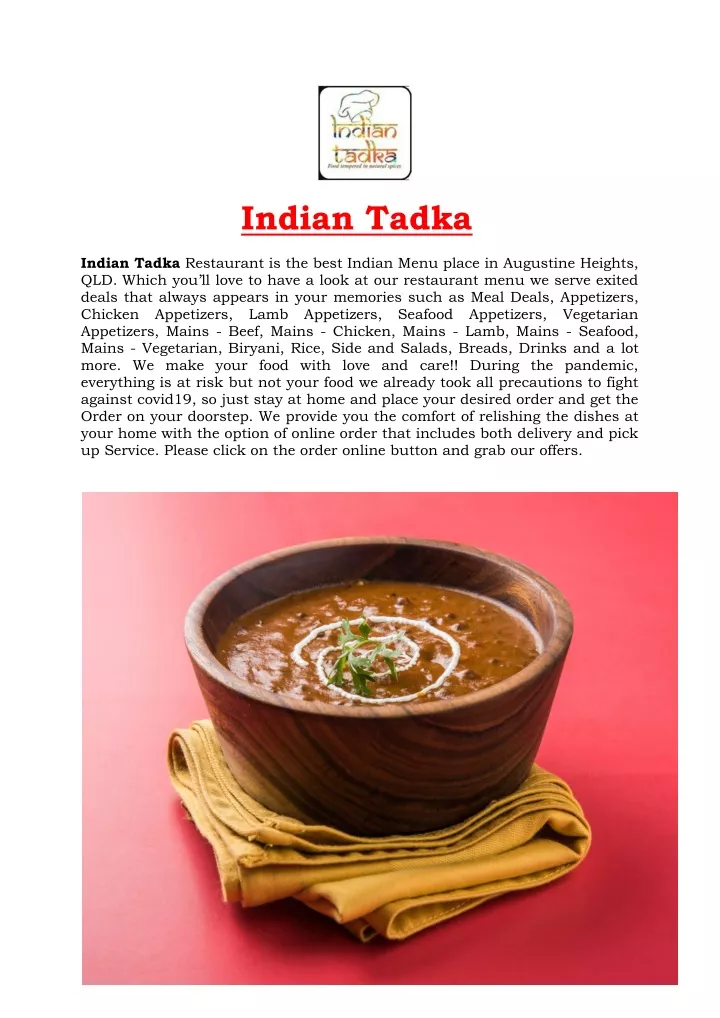 indian tadka indian tadka restaurant is the best