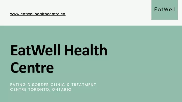 eatwell health centre