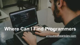 Where Can I Find Programmers