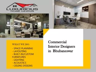 commercial interior designers in Bhubaneswar