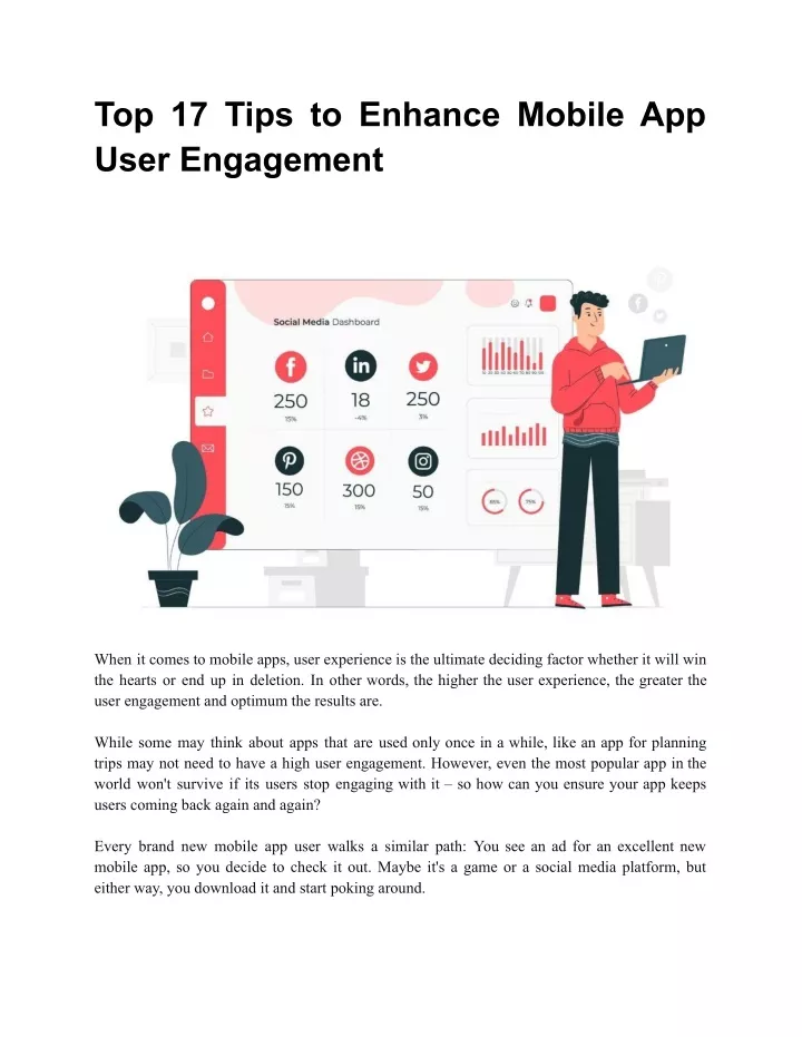 top 17 tips to enhance mobile app user engagement