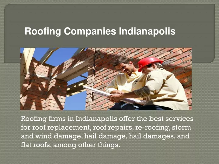 roofing companies indianapolis
