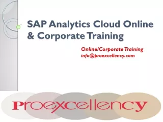 SAP Analytics Cloud Training