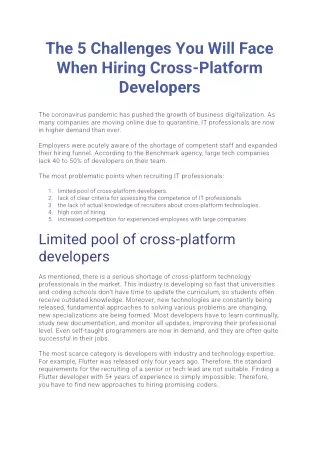he 5 Challenges You Will Face When Hiring Cross-Platform Developers - Digicode