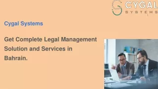 Cygal Systems - Legal Management Service in Bahrain