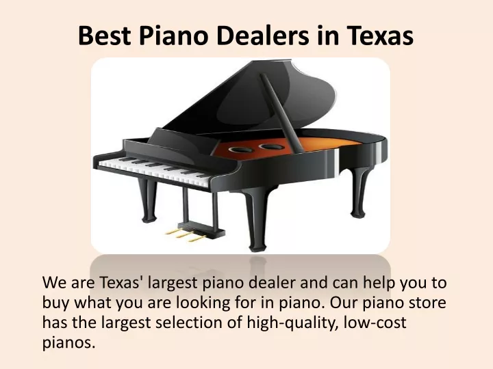 best piano dealers in texas