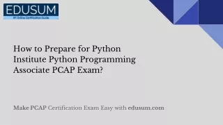how to prepare for python institute python