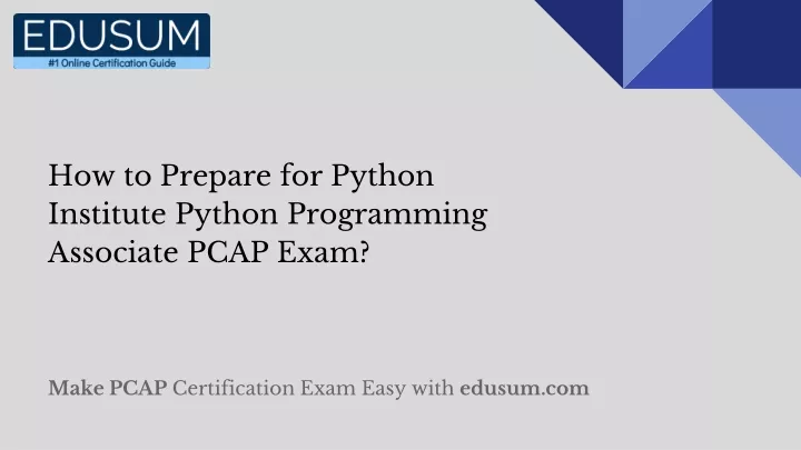 how to prepare for python institute python