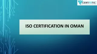 iso certification in oman