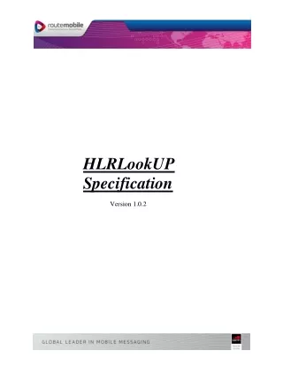 hlrlookup specification version 1 0 2