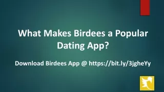 What Makes Birdees a Popular Dating App?