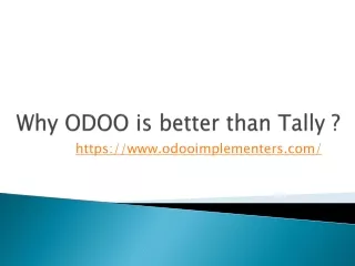 Why ODOO is better than Tally