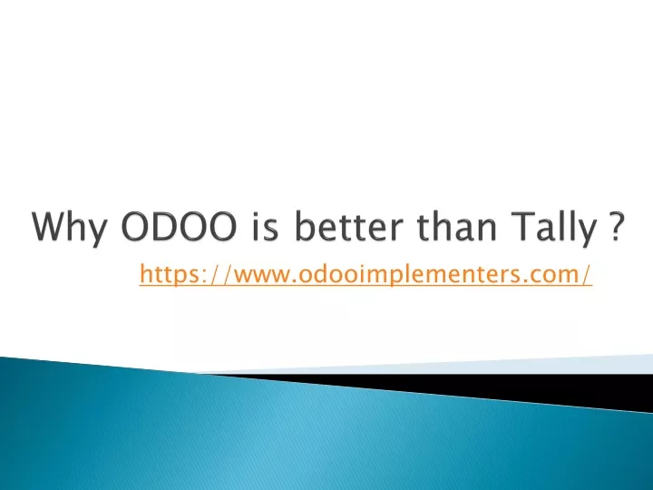 why odoo is better than tally
