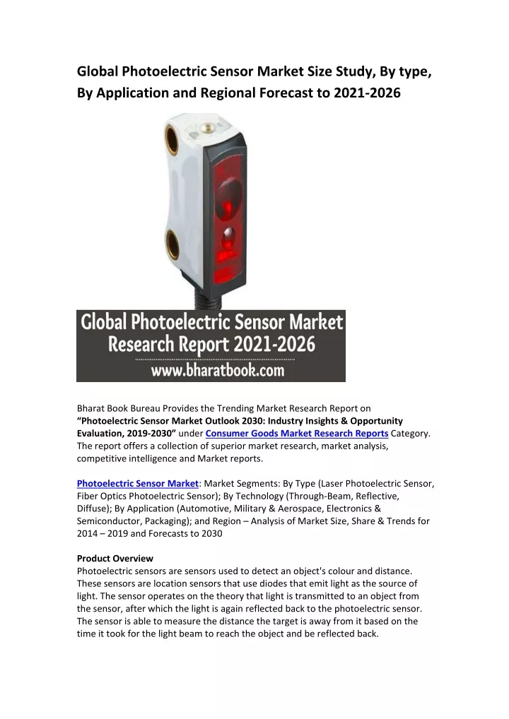 Ppt Global Photoelectric Sensor Market Research Report