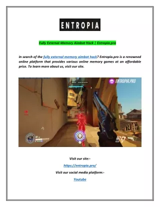 Fully External Memory Aimbot Hack | Entropia.pro