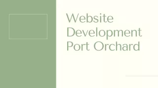 website development port orchard