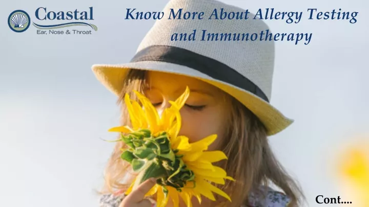know more about allergy testing and immunotherapy